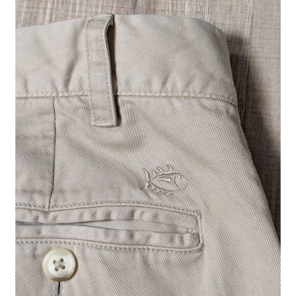 Southern Tide Size 38X33 Pants Skipjack Classic Fit Cotton Blend Khakis Chino - Picture 7 of 12
